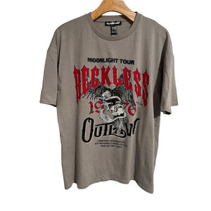 Charlotte Russe Gray Moonlight Tour Graphic T Shirt XL